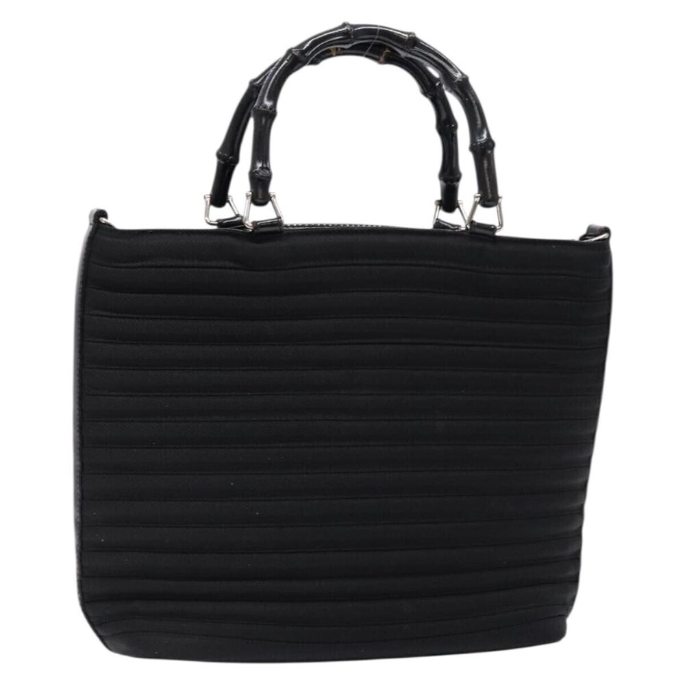 Gucci Vintage Bamboo Handle Nylon